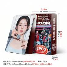 92 thẻ K-Pop BABY MONSTER, Thẻ nhỏ tự in hình album mới "CHOOM", Hình dán ngôi sao sưu tầm, Thẻ sưu tập tự in LOMO + Hình dán - Nhiều màu - Xem 3