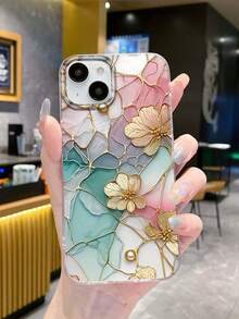 Ốp điện thoại thời trang tối giản màu bạc, họa tiết hoa, chất liệu chiffon mềm mại, sang trọng, tương thích với iPhone 17/ 17 Pro Max/ 15/ 16/ 16 Pro/15 Pro Max/XS/XR/7 8 Plus/7 8, Galaxy A14/A15 S23U/A50 A12/A32/A52/A72/A51/A21S/A13/A14/S22 Ultra/S23/A33/A53/S20 FE, Galaxy A05 A05S A13 A14 A15 A53 A54 A55 A56 S22 S23 S24 S25, Apple 11 12 13 14 15 16 Pro Max 17 Pro Max - Nhiều màu - Xem 1
