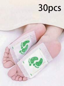 30pcs Natural Herbal Foot Masks, Deep Cleansing Foot Care Patches Containing Ginger Oil And Bamboo Charcoal Ingredients, Formulated With Gentle Natural Materials To Purify Foot Skin, Replenish Moisture, And Maintain Daily Foot Health. - None - View 12