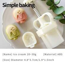 Bộ 1 khuôn nướng mini hình hoạt hình, hình gấu dễ thương, thỏ, bánh sừng bò và bánh đậu xanh, bao gồm khuôn bánh trung thu và khuôn bánh mamoul, dụng cụ làm bánh tiện dụng. - Xem 19