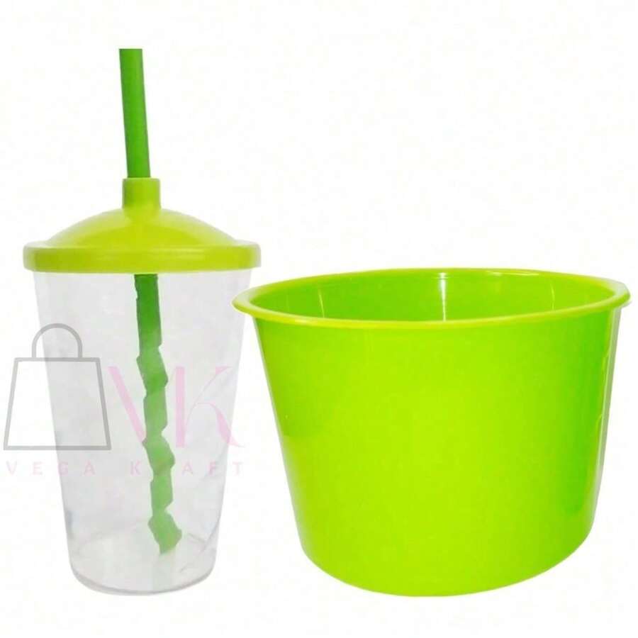 Souvenir Kit: 20 Popcorn Buckets (1.5 L) + 20 Cups (400 ML) - 水晶/青檸綠 - 查看 1