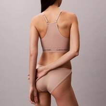 Calvin Klein Microfiber Seamless Rib Lightly Lined Bralette Underwear  Women  Bras + Bralettes QP3385O - 雪松 - 查看 6