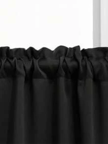 Juego de cortinas lisas semigruesas (2pzs) 1m Ancho X1.35m Alto cada una. - Lavanda - Ver 2