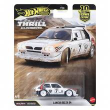Hot Wheels 特技攀爬车，奔驰 300SEL，布加迪，三菱蓝瑟，保时捷，斯巴鲁翼豹合金跑车模型收藏系列，汽车文化金标版，礼品 - 彩色 - 查看 6