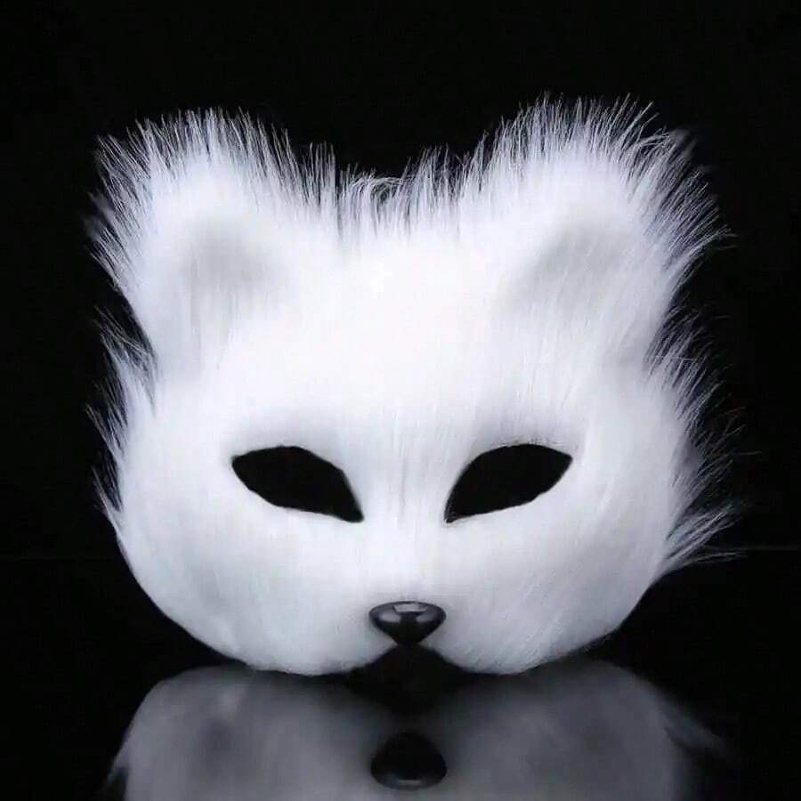 Animal Costume Set For Halloween And Christmas With Fox Tail, Faux Leather Wolf Or Cat Suit, Hoodie, Plush Gloves And Mask - J - 查看 1
