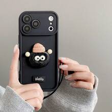 (Theo dõi cửa hàng và thu thập sản phẩm để nhận dây đeo miễn phí) Ốp lưng điện thoại hình bánh quy than dễ thương, tương thích với iPhone 17/16/15 PRO MAX/15 PLUS/15 PRO/15/14 PRO MAX/14 PLUS/14 PRO/14/13 PRO MAX/13 PRO/13/12 PRO MAX/12 PRO/12 PRO MAX/11 PRO/11/XS MAX/XR/XS/7/8 PLUS, ốp bảo vệ chống sốc trong suốt, tương thích với Samsung Galaxy A14 A34 A54 A15 A25 A35 A55 S23 S23Plus S23ultra S23fe S24 S24plus S24ultra S24fe S25 S25plus S25ultra, tương thích với Redmi Note 13/14 Promax - màu đen - Xem 3