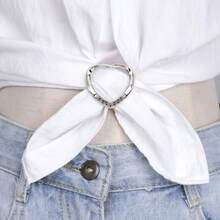 2/4/6/8 pezzi Fermagli per sciarpa eleganti con cristalli e perle per donna, disponibili in forme rotonde, a cuore e quadrifogli, stili assortiti casuali, versatili per camicia, orlo di maglietta, sciarpa, scialle - Multicolore - Visualizzare 11