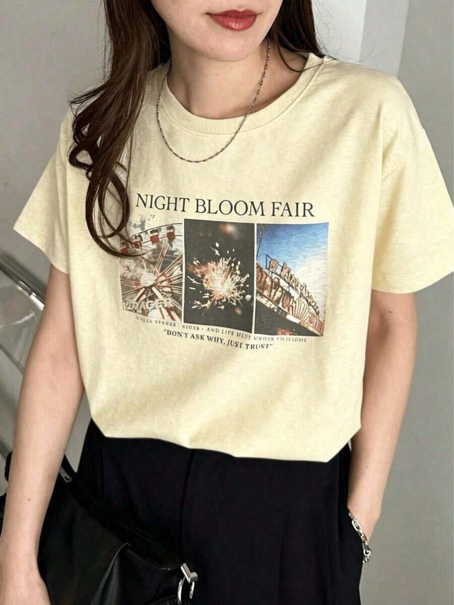Women T-Shirts - Apricot - View 1
