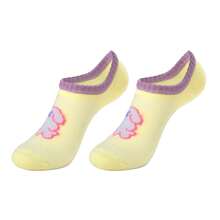 1/2/4 Pairs Cute Cartoon Animal Print Low Cut Socks For Women, Breathable Mesh Invisible Socks, Casual Daily Wear, Random Styles - Multicolor - View 9