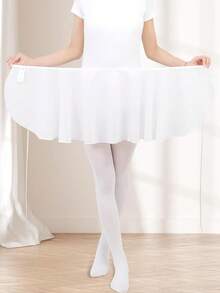 Women's Ballet Skirt: Chiffon Waistband, Adult Dance Skirt, Basic Training Set, One-Piece Shaping Training Skirt White Fall - White - View 3