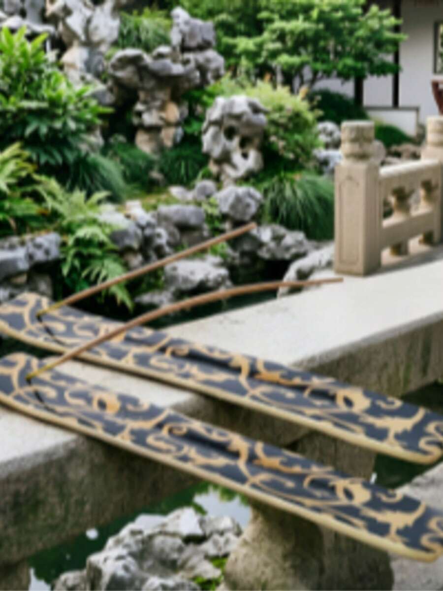 Yajna Traditional-Handmade-Wooden-Incense-Stick-Strip-Holder Ash-Catcher-Stand-Aromatherapy-Meditation-Yoga (Incense Holder 10 Inch(1 Pcs) - 內心平靜,10英寸 - 查看 1