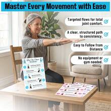 Tai Chi Chair Practice Guide, Instructional Aerial Yoga Style Poster, Includes Chest, Back, Leg And Core Workout Plan | Bodyweight Exercises For Women And Beginners, Easy To Read Home Gym Decor Fitness Wall Art - Multicolor - View 6