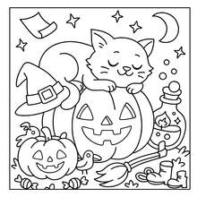 GDTME Horroy: A Cute And Creepy Coloring Book For Teenagers, 24 Pages Of Simple Lines, Easy To Color, Relaxing, A Suitable Birthday Gift For Goth Enthusiasts, Back-To-School Gift, Halloween, Stationery, Gift For Women, 7.9x7.9 Inches. - Cute Coloring - View 5