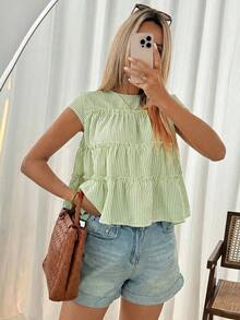 Camisa floral casual de mujer para el verano - Blanco - Ver 8