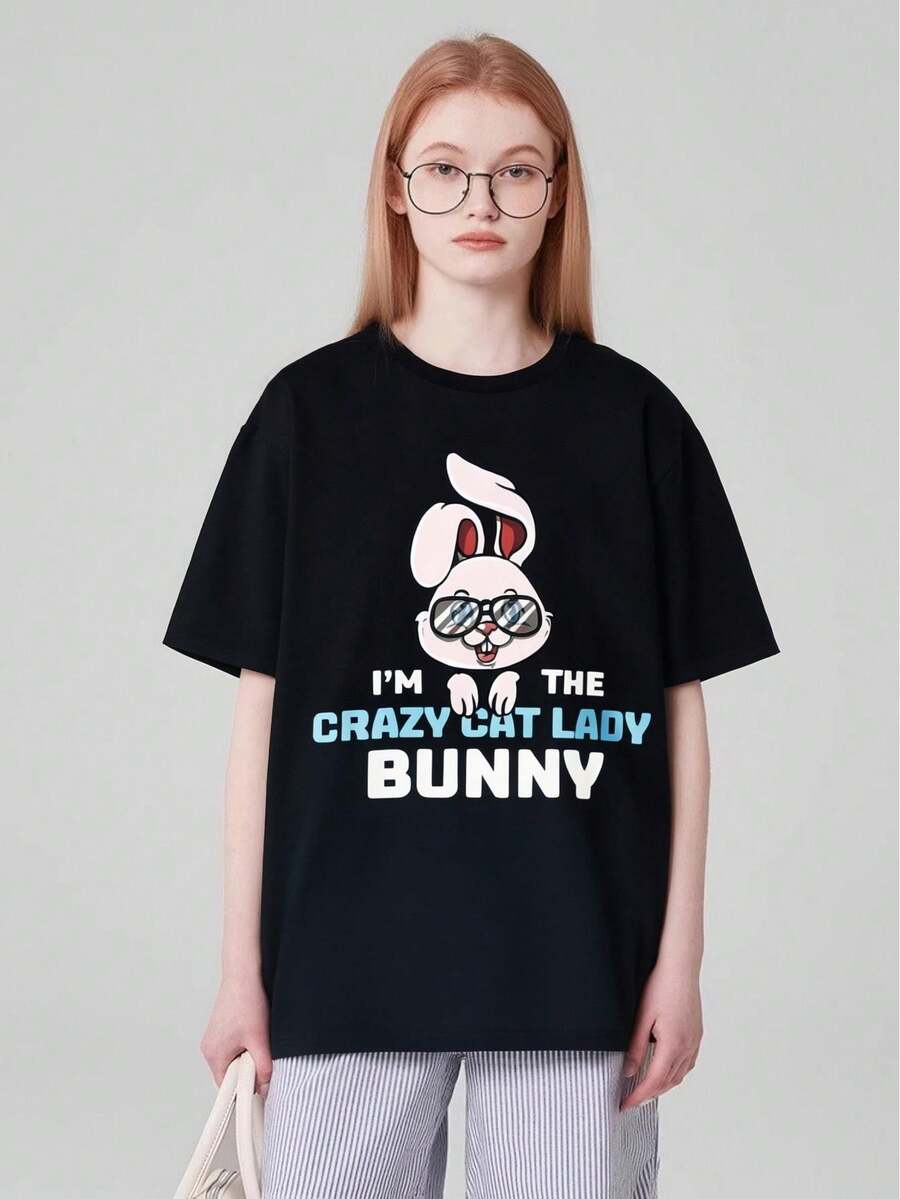 New Arrival,i'm The Lady Bunny Matching Family easter Party T-Shirt,Best Gift for you - Preto - Ver 1