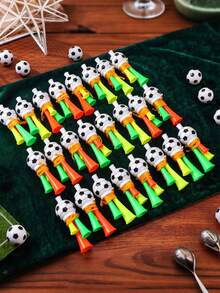 10 chiếc còi cổ vũ bóng đá, 3 âm thanh, đạo cụ cổ vũ World Cup, còi cổ vũ sự kiện thể thao, dụng cụ tạo tiếng ồn lớn phù hợp cho các trận đấu, tiệc tùng và lễ kỷ niệm, thích hợp cho người hâm mộ bóng đá, sự kiện thể thao, tiệc lễ hội bóng đá, trọng tài, người đam mê hoạt động ngoài trời và sử dụng trong trường hợp khẩn cấp tại nhà (10 chiếc/5 chiếc/1 chiếc) - Bóng đá - Xem 8