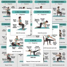 Beginner Friendly Workout Cards - Easy To Follow Exercise Cards, Low Intensity Workouts | Fitness Flash Cards Suitable For Seniors And Inexperienced Users - 30 Pcs Beginner Easy Exercise Card - View 4