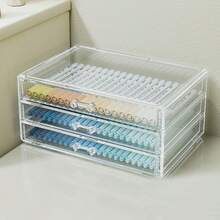 Caja de papelería de 23.5cm*13.5cm*11cm, porta lápices transparente de gran capacidad para lápices de colores, crayones, bolígrafos de dibujo, suministros de arte para niños y útiles escolares - caja de almacenamiento - Ver 11