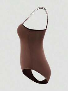 Body Shapora De Unicolor Para Mujer Diseño Sencillo Cómodo Uso Diario - Marrón - Ver 7