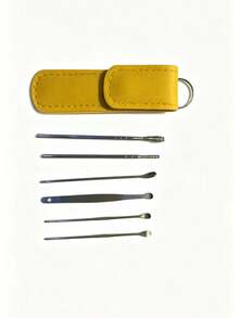 Kit portable de retrait de cérumen , cure-oreille, nettoyeur de cérumen à ressort spiral, kit de nettoyage d'oreille de taille voyage, en acier inoxydable de marque, design spiral, convient aux adultes, sans piles ni alimentation requise, nettoyeur de cérumen électrique pour le nettoyage des oreilles, outil pour adulte, accessoire de voyage essentiel. - Multicolore - Voir 11