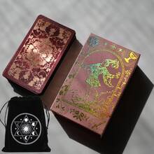 经典星空薰衣草塔罗牌礼盒套装 - 78张薰衣草塔罗牌，优雅的入门级塔罗牌，包含塔罗牌含义指南，尺寸为4.7英寸*2.8英寸（12厘米*7厘米），可用于占卜、占卜、神谕卡、圣诞节、万圣节、感恩节、礼物、命运、未来、预言。 - 彩色 - 查看 12