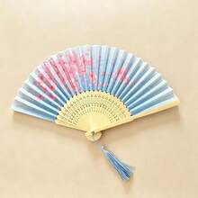 1件復古流蘇摺扇，中式經典摺扇，漢服與旗袍配件扇，舞蹈表演扇，伴娘扇，家居裝飾扇，便攜手扇，節日，配件 - F - 查看 3