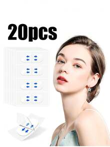 200/40/20/4Pcs Invisible Makeup Fixing Patches, Ultra Thin Breathable Skin-Friendly Adhesive Tape, Waterproof Alcohol-Free Conceal Face Stickers For Daily Party Daily Cosmetic Use, Gentle Soft Fit On Skin, Unisex Suitable For All Skin Types - Multicolor - View 9