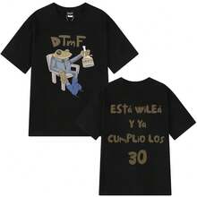 T-shirt personnalisé DTMF du nouvel album Esta Wilea pour hommes et femmes, vêtement à la mode, t-shirts d'été en coton décontractés, Top streetwear - Noir - Voir 7