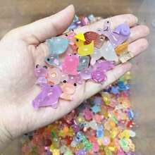 50/100/200pcs Resin Glow In The Dark Small Animal Figurines, Random Colors, No Power Needed, Suitable For Garden, Party, Mini Landscape, Pool, Dollhouse Decor And Other Festivals, Random Styles - 彩色 - 查看 9