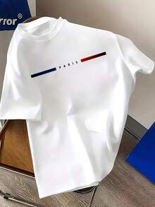Men's Basic T-Shirt, Versatile Top, Men's Summer Clothing - 藍色 - 查看 6