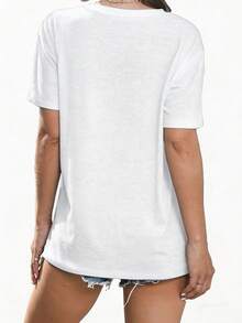 250th Anniversary USA Patriotic Graphic T-Shirt For Men - 1776-2026 Independence Day Design With American Flag & 250 Years Text, Comfort-Fit Round Neck Short Sleeve Casual Tee, Machine Washable A - 白色 - 查看 3