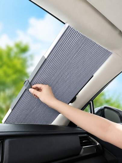 Suction Cup Pleated Sunshade Curtain, Portable Blackout Curtain, Easy Installation, Removable, Suitable For Rooms, Living Rooms, Offices, Etc. - Spring/Summer Sun Shading And Indoor Shading
