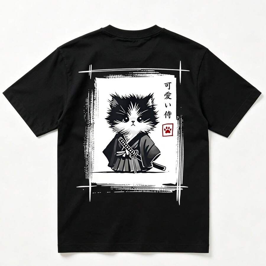 Set Of 3 Casual Round Neck Short Sleeve T-Shirts With A Combination Of Minimalist Racing Car And Japanese Flower/Bird Prints, Versatile And Fashionable For Women 2026 - Black - View 1