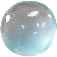 Slow Rebound Blue Coconut Oil Hand Squeeze Ball, Round Malt Stress Relief Squeeze Toy, Best Office Desk Stress Relief Tool, Suitable For Holiday Gifts, Fun & Cute Gifts, Birthday Gifts, Easter Gifts, Party Favors - Màu xanh da trời - Xem 1