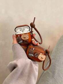 Casing Earphone Coffee Bean & Chocolate - Cincin Cokelat - Warna Kopi, Cocok Untuk AirPods Pro 2 Dan Casing Pelindung Apple 3/4 - MultiWarna - View 11