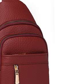 Bolso de lujo de mujer de cuero PU de alta calidad, bolso de hombro y bandolera de diseñador, nuevo estilo 2026 - Rojo - Ver 4