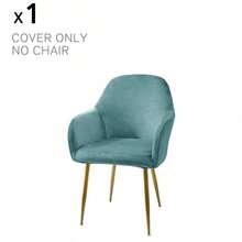 Ghế văn phòng không bánh xe, ghế bàn trang điểm, ghế trang điểm, ghế trang trí thoải mái, ghế sofa bọc nệm phong cách hiện đại giữa thế kỷ cho văn phòng tại nhà, vỏ bọc ghế ăn trang trí văn phòng, vỏ bọc ghế văn phòng lưng vừa co giãn, vỏ bọc bảo vệ ghế bành thường ngày - Nhiều màu - Xem 36