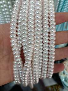 50/100pcs 5mmx8mm Imitation Jade, Agate, Abacus Beads, Loose Beads, Wheel Beads, Spacer Beads, Jewelry DIY Accessories, Bracelets, Keychains, Necklaces Craft Decorations, Beads Materials, Colorful - Please Choose a Color - View 50