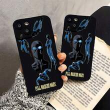 Funda protectora Full Masked Mark, compatible con Samsung, Apple, VIVO, OPPO,  y Honor. Fabricada en TPU, ofrece protección contra golpes y caídas. Un regalo ideal para amigos y familiares. - Negro - Ver 5