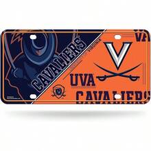 University Of Virginia Cavaliers Metal Auto Tag License Plate, Split Design,... - A - Xem 1