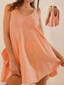 Women Short Dresses - Grey - View 10