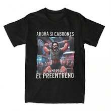 Camiseta De mujer Calacas Chidas camiseta De gimnasio Harajuku Hola Brazo De 35 Cm Ponte A Entrenar camiseta De playa ropa Casual regalo - Negro - Ver 1