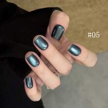 MIANEL GEL 21色玻璃珠貓眼凝膠指甲油，2026新款，超白、粉色、紫色、紅色、藍色貓眼磁性指甲油，專業沙龍使用 - 彩色 - 查看 15