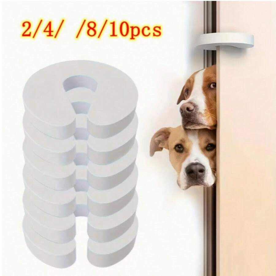 2/4/8/10 Stück weicher Schaumstoff Türstopper - Sicherheitstürblocker, geeignet für Kleiderschrank/Fenster/Schrank - ohne Bohren zu installieren, Aufprallschutz