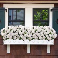 1Pc Artificial Geraniums Flowers For Outdoor Spring Summer Decor - UV-Resistant & Realistic Silk Faux Plants For Garden Porch Patio Yard Balcony Home Kitchen Table Centerpieces Decoration - White - View 2