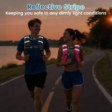 Weiged Vest N 5lb/8lb/0lb/2lb/5lb/20lb/25lb/30lb Weig Vest  Women Men Ruc Vests Wit Reflective Stre  Running Workout Wal Strengt Training Weig Loss Fitness Weig - Rose - View 3