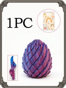 1個壓力緩解龍蛋附禮品袋,豐富色彩,適用於居家裝飾、派對裝飾、主題裝飾、房間裝飾、辦公室裝飾、裝飾品、桌面裝飾品、節日禮物、生日禮物、籃子填充物、禮品袋填充物、指尖玩具、不安感緩解、壓力緩解玩具、指尖玩具、玩具、派對贈品、感官玩具、禮物、生日禮物、派對用品 - 彩色 - 查看 14