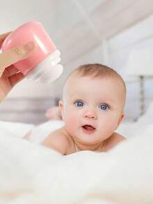 1 3-In-1 Split Baby Powder Puff Storage Box Includes A Gentle And Skin Friendly Powder Puff Easy To Carry Suitable For Baby Love Valentine's Day Gifts - Multicolor - View 3