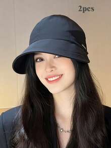 Summer UV Protection Wide Brim Sun Hat, Shading Face, Breathable, Lightweight & Quick-Drying,Beach,Vacation - Multicolor - View 10