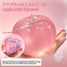 Soft, Pastel-Colored Crystal Apple, Ultra-Thin Skin, Smooth And Elastic Texture. It Is Both A Squeezable Toy Ball And An Excellent Stress Relief Toy With Great Tactile Feedback. Ideal For Placing On Office Desks And As A Stress Relief Gift For The Office. Pink Crystal Apple Squeeze Toy, Soft, Easter, Soft Toys, Nee Doh, Toys, Easter Basket Filler, Stress Relief Toys, Boys Toys, Teen Party Favors, Squeeze Toys, Coconut Oil Squeeze Toys, Cheese Squeeze Toys - Multicolor - View 12
